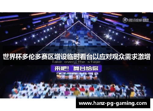 世界杯多伦多赛区增设临时看台以应对观众需求激增 世界杯多伦多赛区增设临时看台以应对观众需求激增